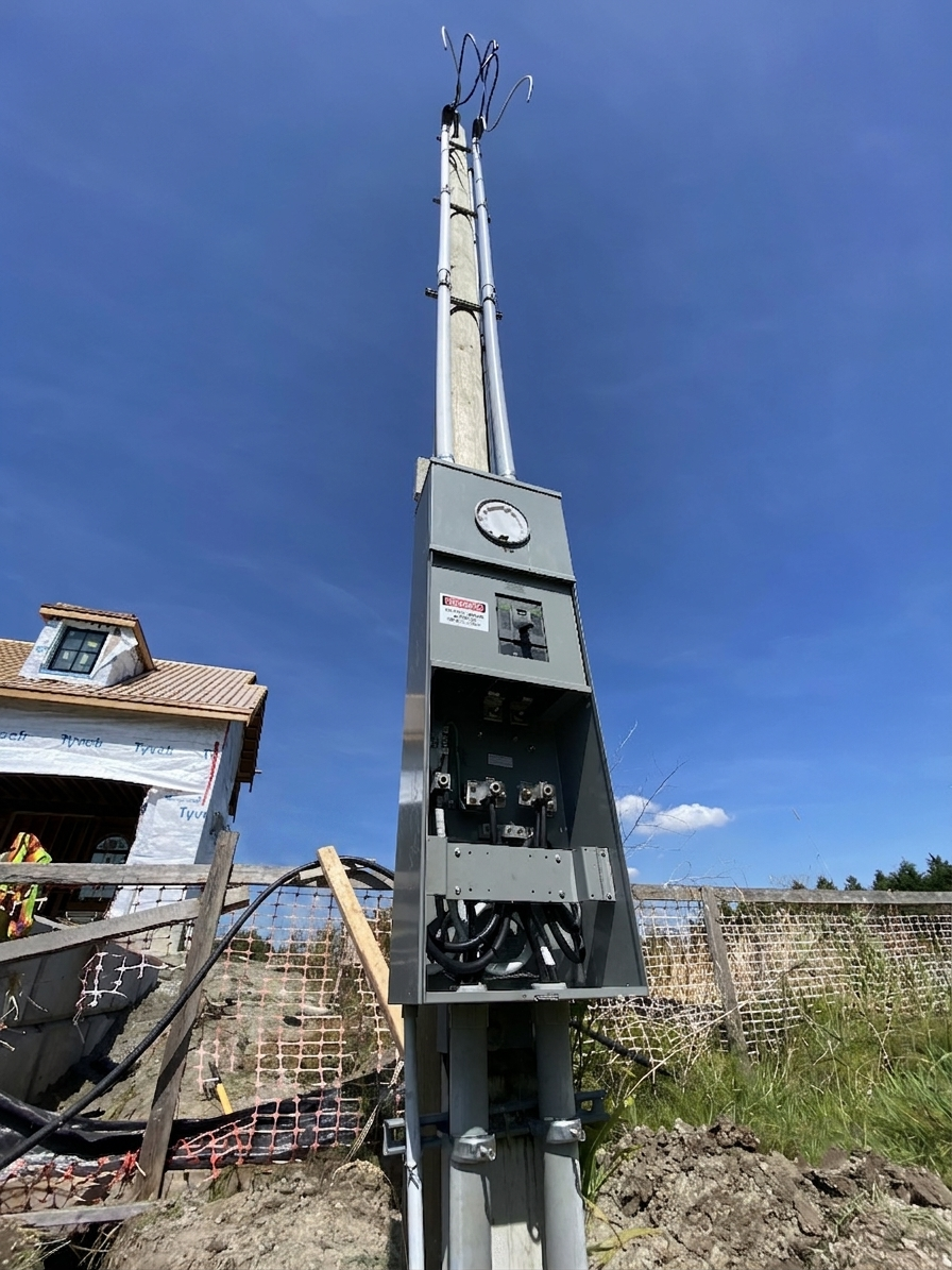 Overhead supply with underground service entry — Gubond Electrical